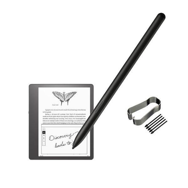 Stylus Pen for Kindle Scribe Stylus Pen Compatible with Kindle and Digital Notebook Stylus Pen Replacement for Kindle Scribe with Magnetic Attach, 4096 Pressure Sensitivity, Black