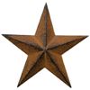 CWI Gifts Barn Star Wall Decor, 18-Inch, Rust/Black