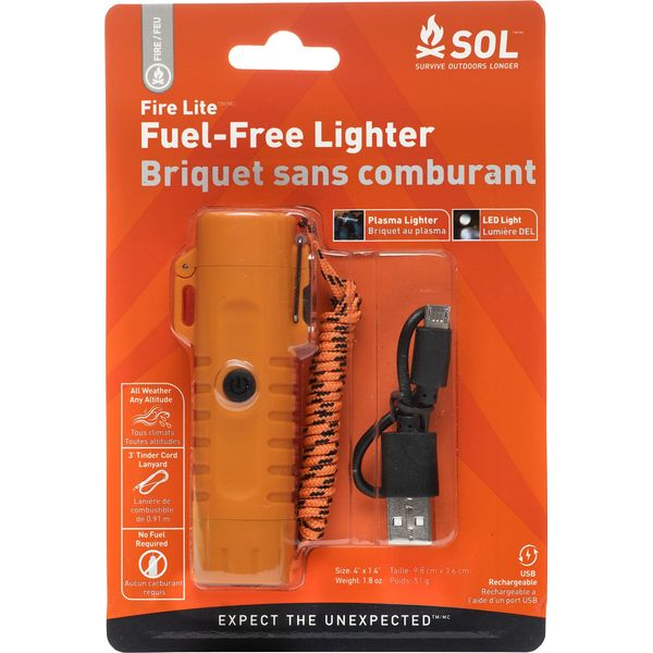 Survive Outdoors Longer Fire Lite Fuel Free Rechargeable Lighter