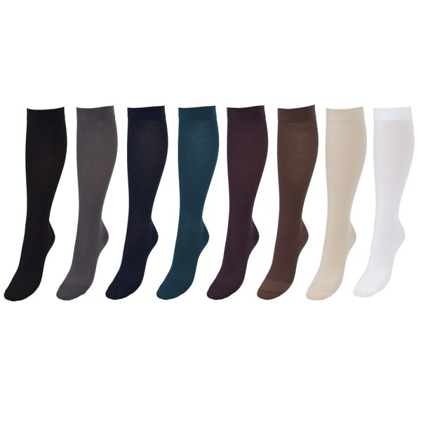 Compressana Twist Knee Socks - Vanilla, UK 14-16