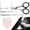 3 Swords Germany – professional NOSTRIL NOSE and EAR HAIR SCISSORS, stainless steel, straight blade rounded tip with black case