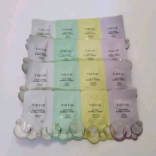 Lot Of 4-Tirtir Multi Bubble Toner Sample Pack