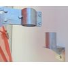 WBCM-60 Wall mount adapter for convex mirrors with fixing bracket for pole 60 mm