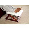 New Adjustable FOOTREST Stool Comfortable Height & Angle Leg Rest Relax Wooden