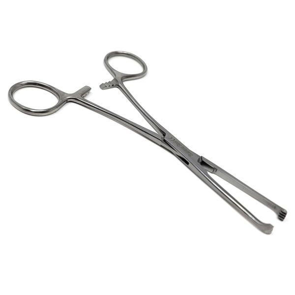 Premium Allis Tissue Forceps 6", 4x5 Teeth, Stainless Steel (Silver)