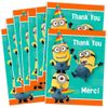 Unique Despicable Me Thank You Note Cards - 5.5" x 4", 8 Pcs