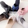 Heel Slippers 8cm Platform Bow Slippers, Black