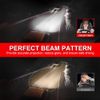 For Motorcycle H4 LED Hi/Lo Beam Front Light Bulb 6000K Bright Headlight 9003