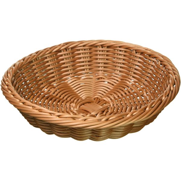 Nagao 01024621 Basket Washable Fruit Basket, Flat Type, Brown, 8.3 inches (21 cm)