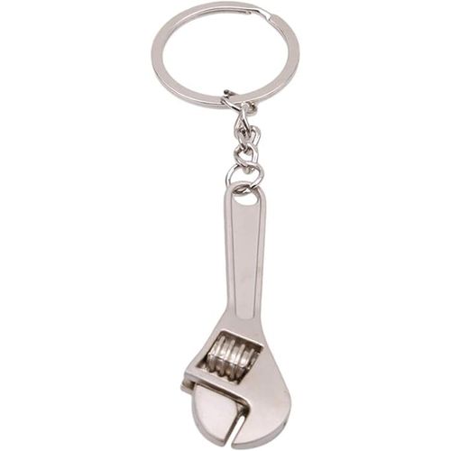 YuanHolumid Silver Multifunctional Mini Metal Adjustable Tool Wrench Wrench Key Chain Ring Key Ring Adjustable Pocket Tool,Adjustable Wrenches,Hand Tools
