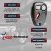 Replacement for 1998-2002 Chevrolet GMC 3-Button Keyless Entry Remote PN: 15732803 KOBUT1BT