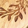 Wreath Floral Cutting Kitchen Board