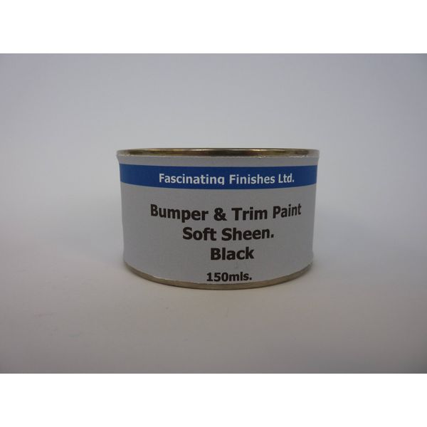 1 x 150ml Black Soft Sheen Bumper, Trim & Plastic Paint