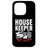 iPhone 15 Pro Housekeeping House Keeper Uniforms US Flag Housekeeper Case