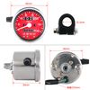 Motorcycle 140km/h Mechanical LED Speedometer 60mm Red