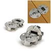 YIDELAI 90 Degree Flap Hinges (1 Pair) Adjustable Concealed Flat Hinges