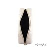 Mariquant Simple Embossed Daisy Square Pen Case [040/Beige/FREE] 1 piece (x1)