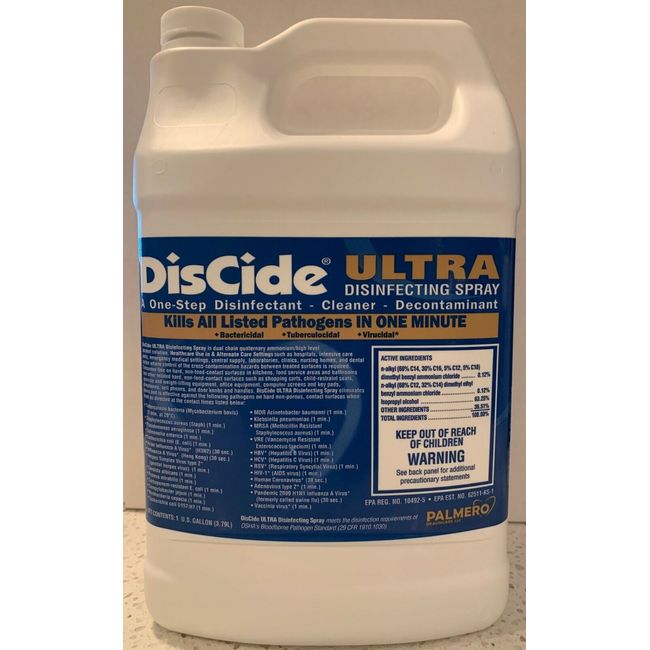 DisCide Ultra Surface Disinfectant - 4 Gallons