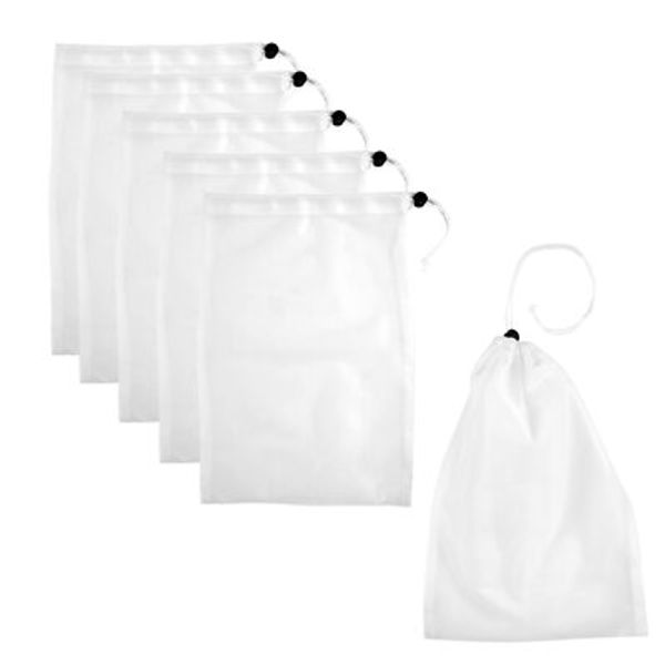 9 x 14 Inch Fine Mesh Bag Swimming Pool Vacuum Leaf Eater Catcher, 6Pcs