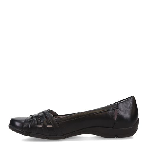 LifeStride Womens Diverse Flat, Black, 9 US