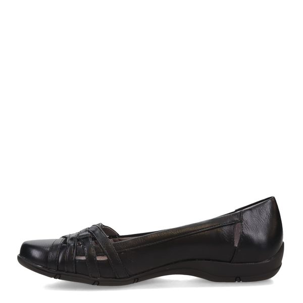 LifeStride Womens Diverse Flat, Black, 9 US