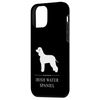 Irish Water Spaniel Dog White Silhouette Case for iPhone 12 mini