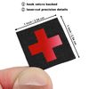 Mini Medical Cross IFAK First Aid Tiny Patch [Black,Red]