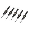 Trend Snappy 5-Piece TCT Countersink Set, Imperial, Adjustable Depth, Quick Release System, SNAP/CSTC/SET