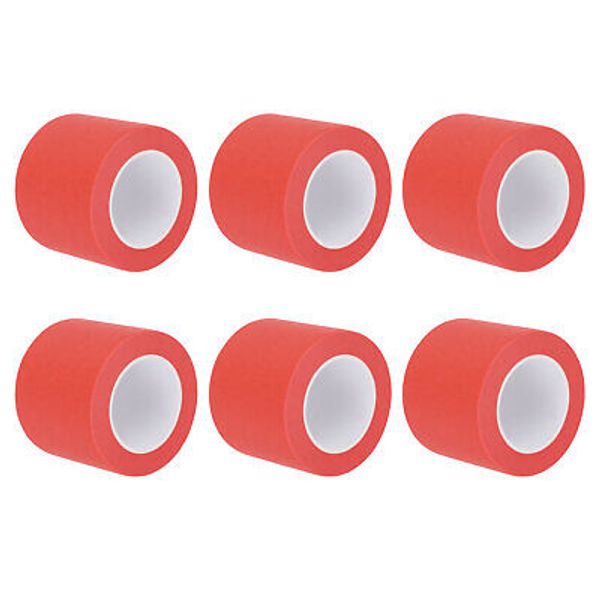 6 Pcs 2 Inch Wide 14 Yards Red Masking Tape Painters Tape Rolls