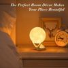 Mydethun 3D Moon Lamp with 3.5 Inch Ceramic Base, LED Night Light, Mood Lighting