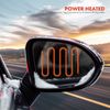 Black Power Mirror w/ Memory & Blind Spot Detection for Chevy Malibu Passenger