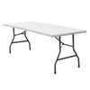 8 Ft Plastic Folding Table Lightweight Portable Table for Camping Picnic Party