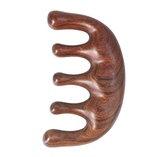ZIHEWJLAI Massage Comb, Comb, Sandwood Comb, Scalp Massage, Hair Care, Meridian Massage, For Scalp, Face, Neck, Décolleté, Anti-Static, Hair Comb, Pressing Points, Unisex, Scalp Massage, Natural Wood, Premium Wooden Comb, Comb, Hairbrush