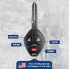2 Replacement For Mitsubishi Eclipse Galant Remote Key G8D620MA 4 Bttn 2006-2007