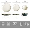 Ceramic Dinnerware Sets, 12 Piece Luxury Bone China Dishware Sets, Green Dishes
