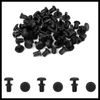 Hihaha 30pcs 4mm Black Plastic Car Rivets Push Type Panel Retainer Clip for Car Durable Material