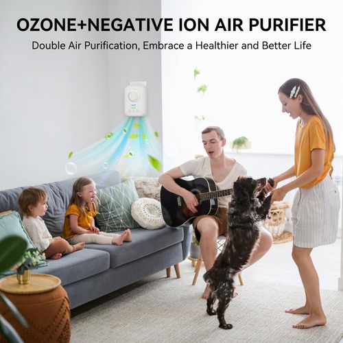 VANSU Portable Ionic Air Purifier,Plug-in&USB Air Ionizers for Home,Quite Filterless Ionizer Air Purifier Ozone for Home,Bedroom,Kitchen,Bathroom,Office