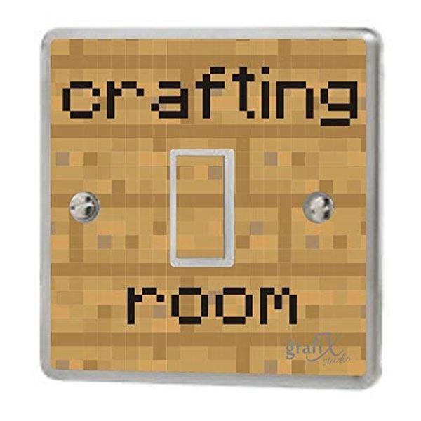 the grafix studio Computer Crafting Room Light Switch Sticker Vinyl/Skin cover, sw147