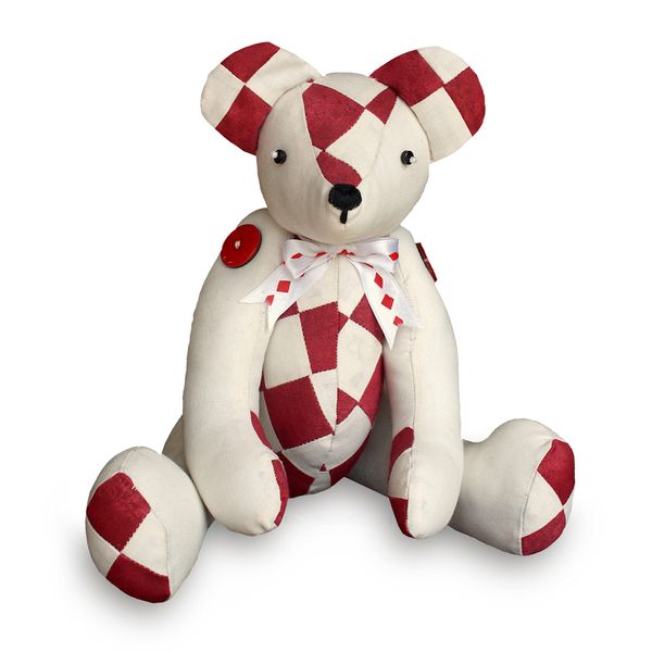 Patchwork Keepsake Bear Sewing Pattern 35 cm Harley Memory Teddy Soft Stuffed Toy & Photo-Tutorial Instructions. Free Post by MY FABRIC HEAVEN