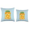 Vitamin C capsules health supplements Throw Pillow