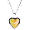 SARAH PERSONALISED HEART SHAPED NAMED MOOD LOCKET FUN GIFT PRESENT