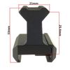 Jnrtifow Picatinny Riser Mount 1" inch High Profile 45 Degree Angled Forward Extending for Micro Reflex Sight Red Dot Scope