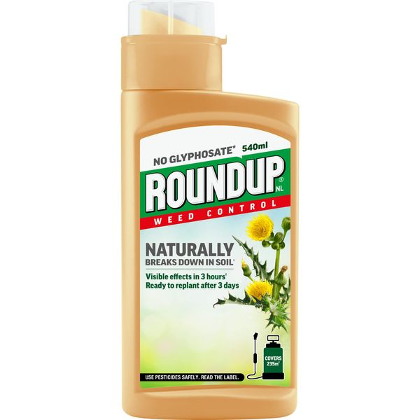 Roundup Naturals Weed Killer, (Glyphosate-Free), Concentrate, 540 ml