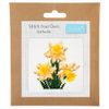 Crafty Capers Daffodils | Complete Mini Cross Stitch Kit | 13x13cm