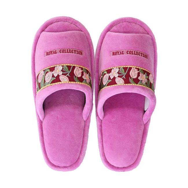 OKA Royal Collection Arts Slippers, Pink (Washable, Scandinavian Fashion)