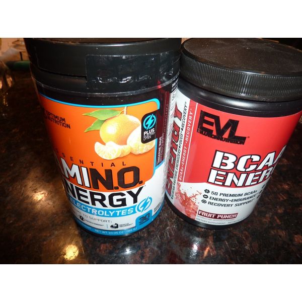 EVL SPORTS EVLUTIONNUTRITION BCAA Energy Fruit Punch +OPTIMUM NUTRITION ELECTRO