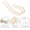 2 Pieces Wood Bead Curtain Tieback Boho Curtain Tiebacks Curtain Holdbacks for Wall Curtain Ties Window Treatment Drape Tie Back with Hooks for Bedroom Wall Dining Decoration (Wood Color,2)