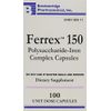 Ferrex 150 Polysaccharide Iron Complex Capsules by Breckenridge - 100 Ea