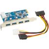 VisionTek 4 Port USB 3.0 PCIe Internal Card - 900544