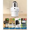 DEWENWILS Light Sensor Socket for Light Fixtures, Automatic Dusk to Dawn Light Bulb Sockets, Compatible with Incandescent/CFL/LED/Halogen Bulbs, 2 Pack